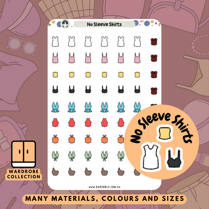 No Sleeve Shirts Planner Stickers