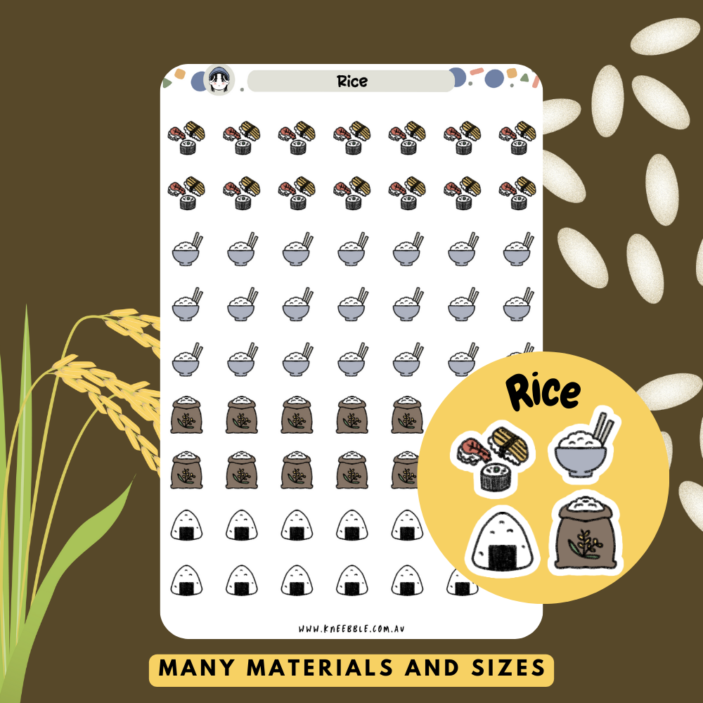 Rice Planner Stickers