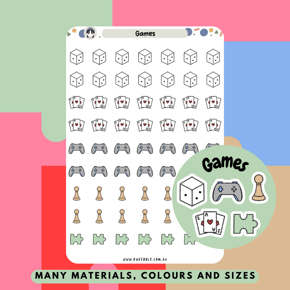 Games Planner Stickers