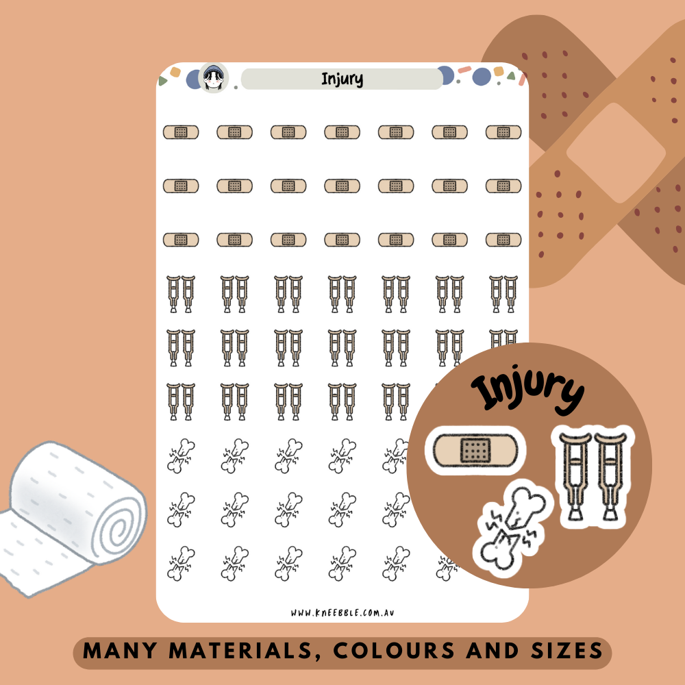 Injury Planner Stickers