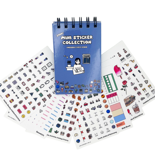 1000+ Mini Sticker Book – Handmade Planner Stickers Collection Pack